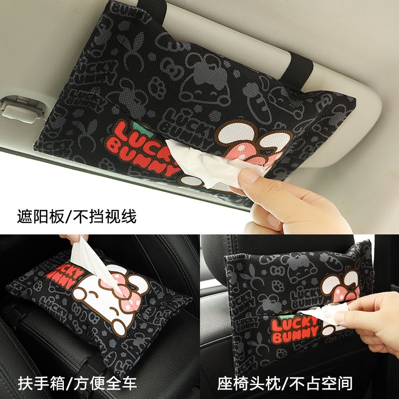 Hộp Đựng Khăn Giấy Treo Tấm Che Nắng Cho Xe Hơi