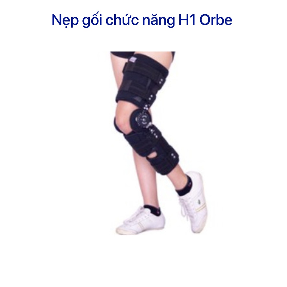 Nẹp gối chức năng H1 ORBE - hỗ trợ cố định sau chấn thương, phẫu thuật quanh vùng khớp, hàng chính hãng.