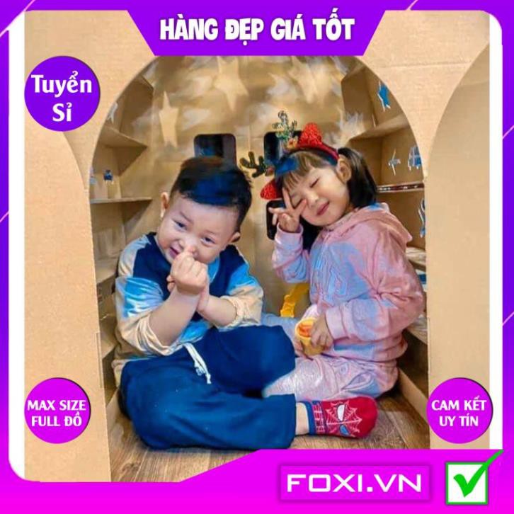 Nhà bìa carton cho bé Foxi-Chất liệu carton 5-7 lớp siêu bền-Chịu lực tốt-Giúp bé tăng khả năng sáng tạo và thích nghi