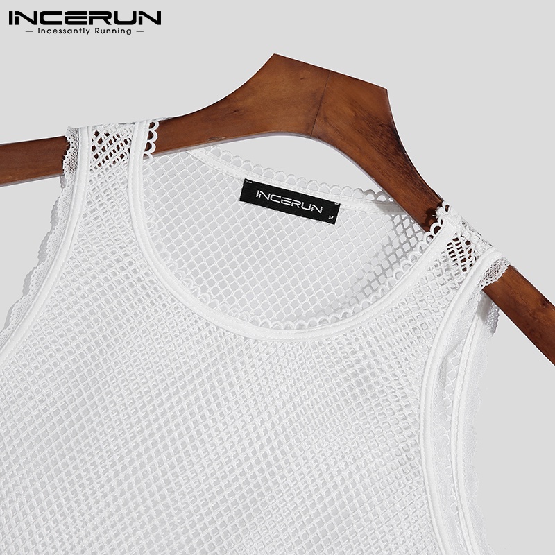 Áo thun ba lỗ INCERUN thời trang dành cho nam