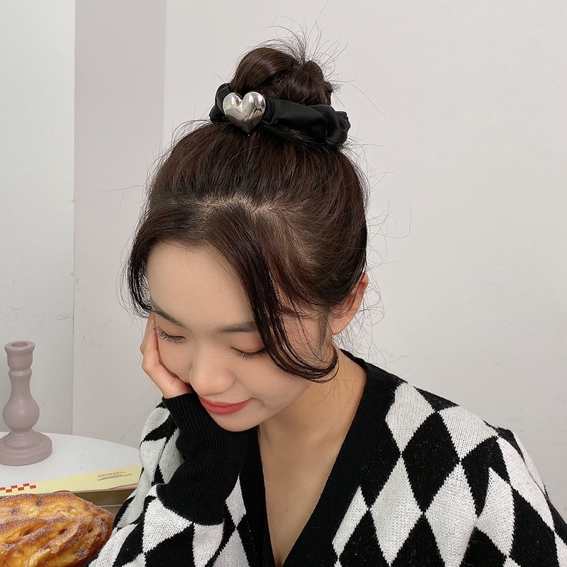 Dây Cột Tóc Cỡ Lớn Phong Cách Hàn Quốc Thời Trang Cho Nữ
