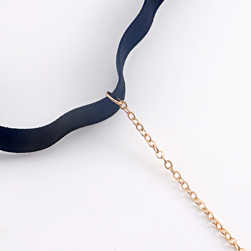 Chuỗi Dây Đeo Chân Màu Trơn Phong Cách Punk Cá Tính Cho Nữ