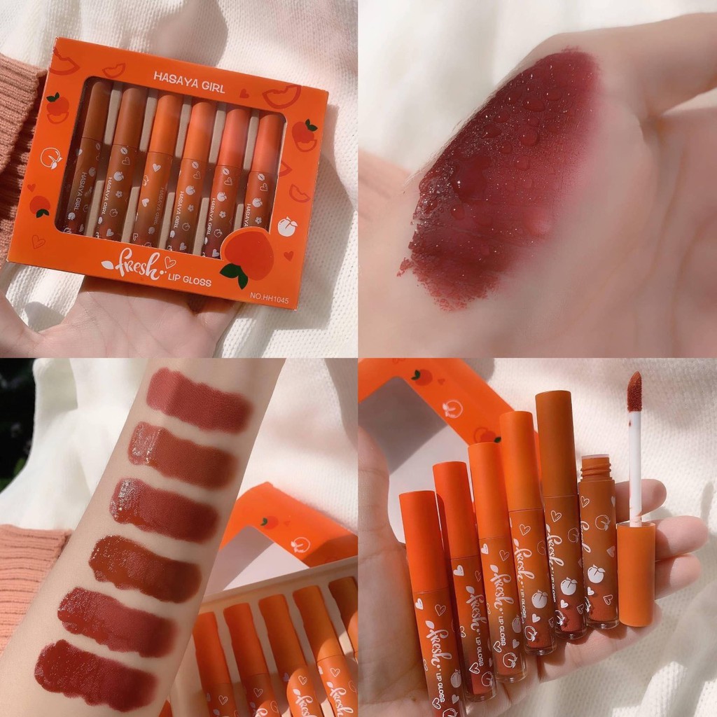 Sét Son Kem Đào Hasayal Girl 6 cây siêu xinh