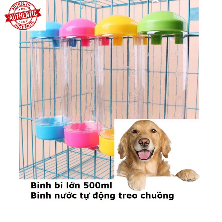 [Mã giảm giá tích lũy] -Bình uống nước tự động treo chuồng thú cưng (size lớn 500ml) hanpet 380