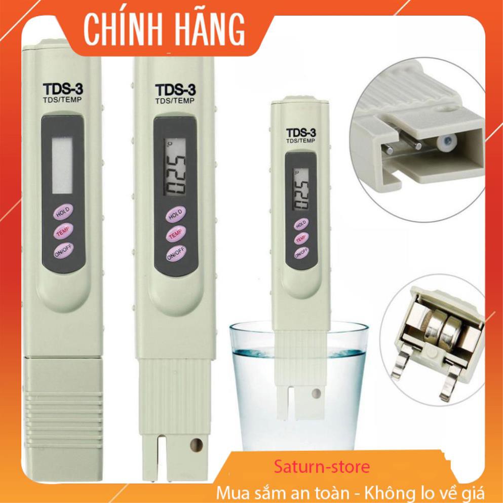 Máy đo độ cứng của nước, Bút thử nước TDS-3 hàng chính hãng, bảo hành uy tín 1 đổi 1