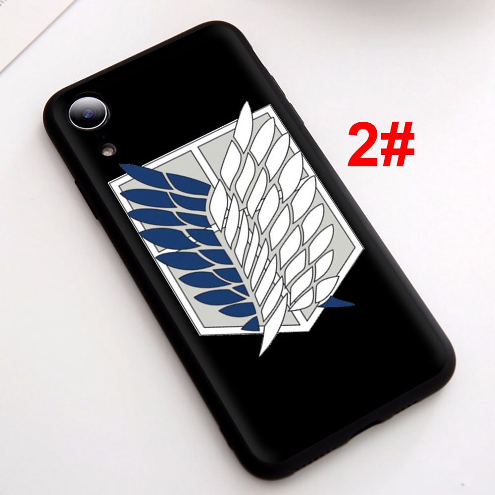 Ốp điện thoại bằng silicon mềm in hình Attack On Titan 90F cho Apple iPhone 11 Pro XS Max XR X 8 7 6S 6 Plus