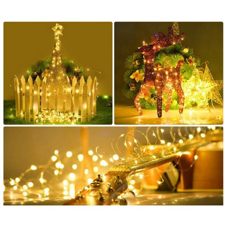 Dây đèn Led fairylight ,dây đèn đom đóm 3 mét dùng pin 30 bóng trang trí tết