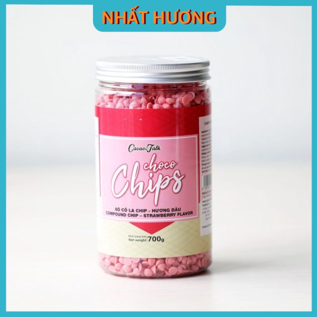 [ Chỉ Giao TP HCM Và Khu Vực Lân Cận] Sô Cô La Chíp Dâu Cacao Talk 700gr