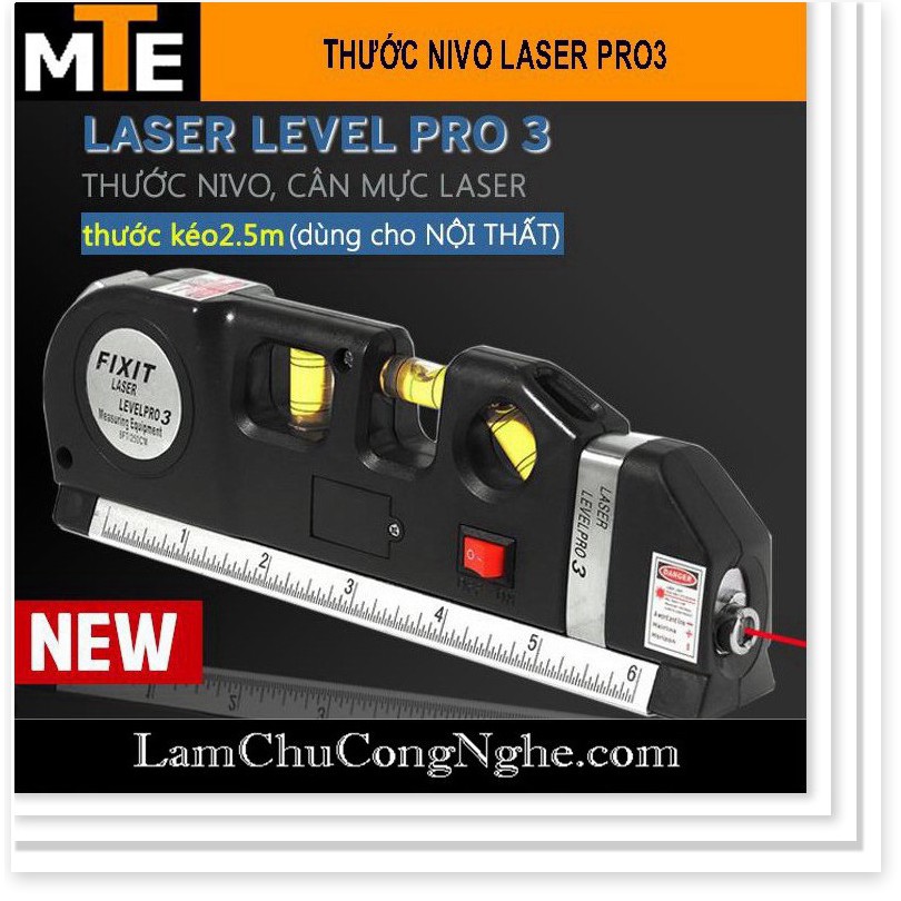 Thước Nivo Laser PRO3 cân mực laser đa năng