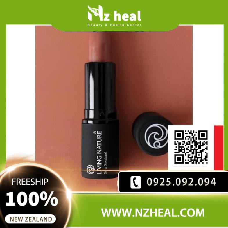 Son Môi Organic Màu Hồng Nâu Living Nature Lipstick Sandstone 03