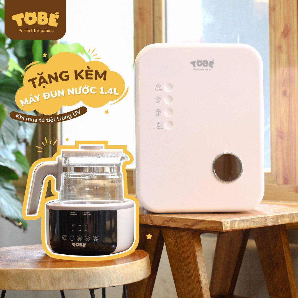 Máy tiệt trùng UV WIN 01 Tobé tiệt trùng UV, sấy khô, bảo quản đồ dùng của bé dung tích 17L hàng cao cấp