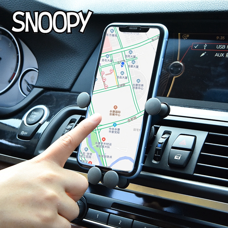 Giá Đỡ Điện Thoại Hình Snoopy Kỉ Niệm 50 Năm Gắn Lỗ Thông Gió Xe Hơi