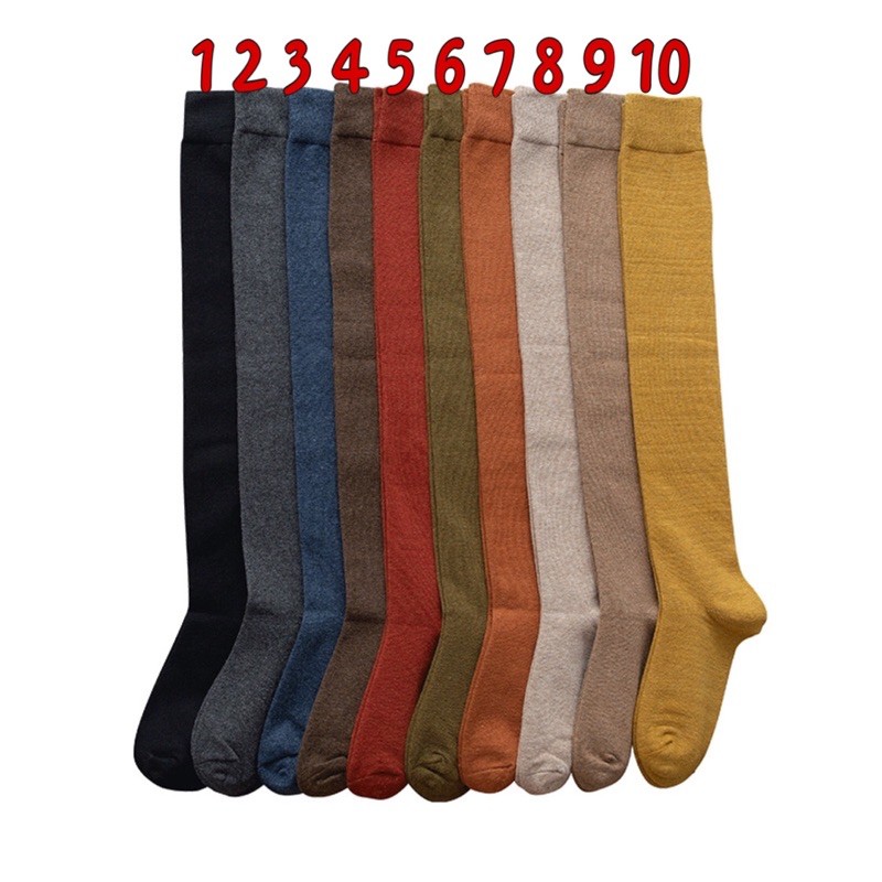 TẤT VỚ TRÊN GỐI ( ĐÙI) MÀU VINTAGE ( phong cách ulzzang)