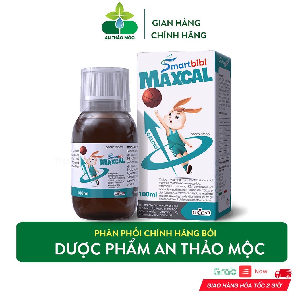 Smartbibi Maxcal Bổ Sung Calci Vitamin D3K2 Giúp Bé Hấp Thu Canxi Phát Triển Chiều Cao