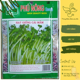 Hạt giống phú nông - cải mầm gói 50g - hạt giống - rau mầm