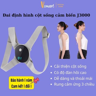 😍Hà Nội😍Đai chống gù lưng trẻ em, nam nữ thông minh J3000 thế hệ mới, dòng định hình cột sống có cảm biến