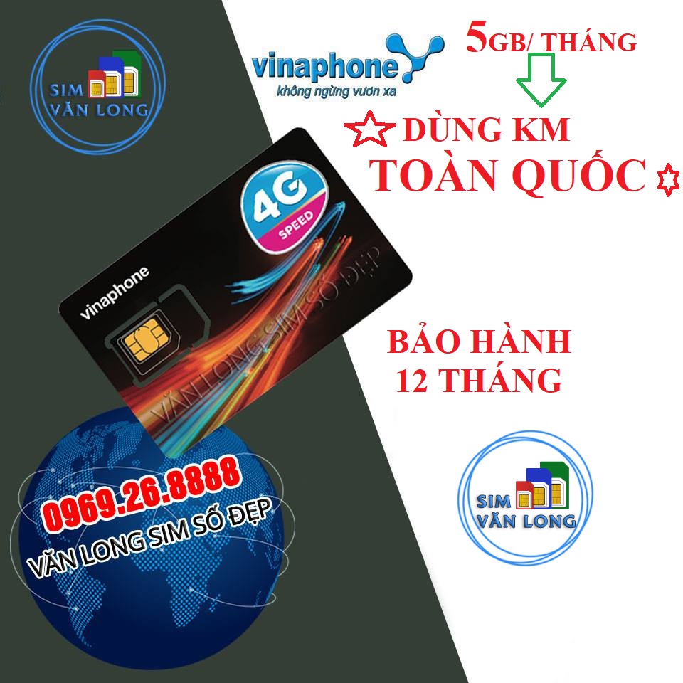 SIM D500 ( Miễn phí 1 năm vào mạng 4G Tốc Độ Cao )5.5gb/tháng-VD149 Miễn Phí Data - 6GB 1 Ngày , Nghe Gọi Trọn Gói 1 Năm