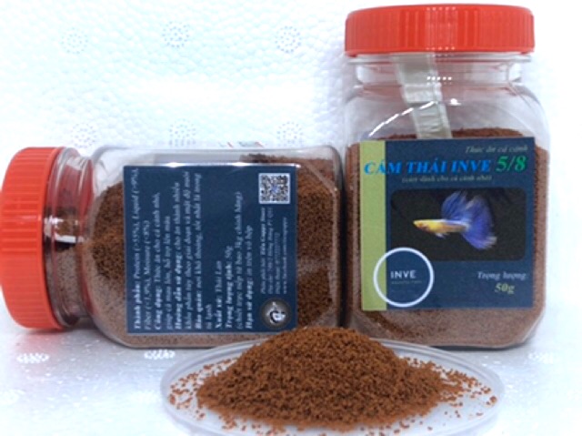 Cám Thái INVE 3/5 2/3 5/8 hủ 50g - Thức ăn tốt cho cá cảnh