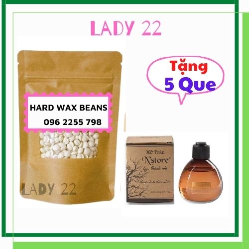 Combo Sáp Wax Lông 100g+ Mỡ Trăn Nstore ,Sáp Wax Lông Nóng,[Tặng 5 que] Sáp Dừa Cao Cấp Siêu Bám Dính