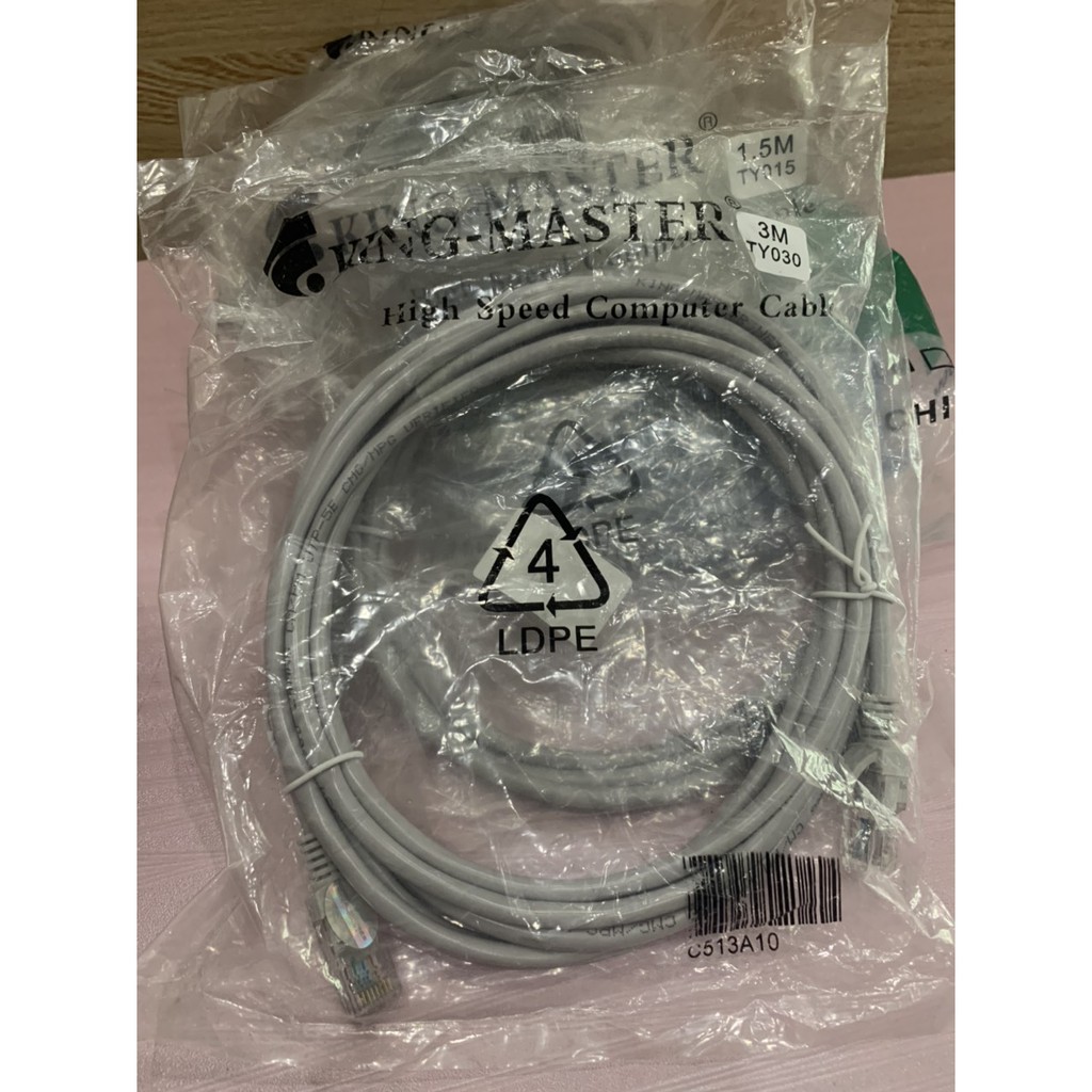Dây cáp mạng 1,5M - 3M - 5M - 10M 15 MÉT 20 MÉT Cáp UTP CAT5E Kingmaster