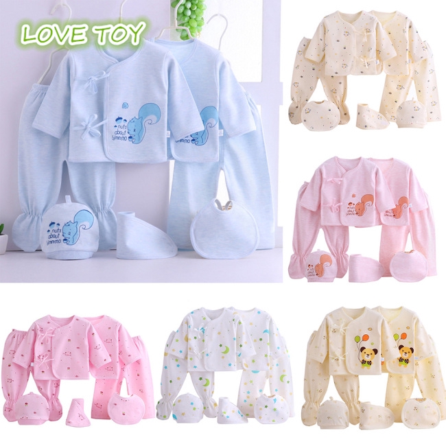 Set Đồ Cotton 7 Món Cho Bé Sơ Sinh