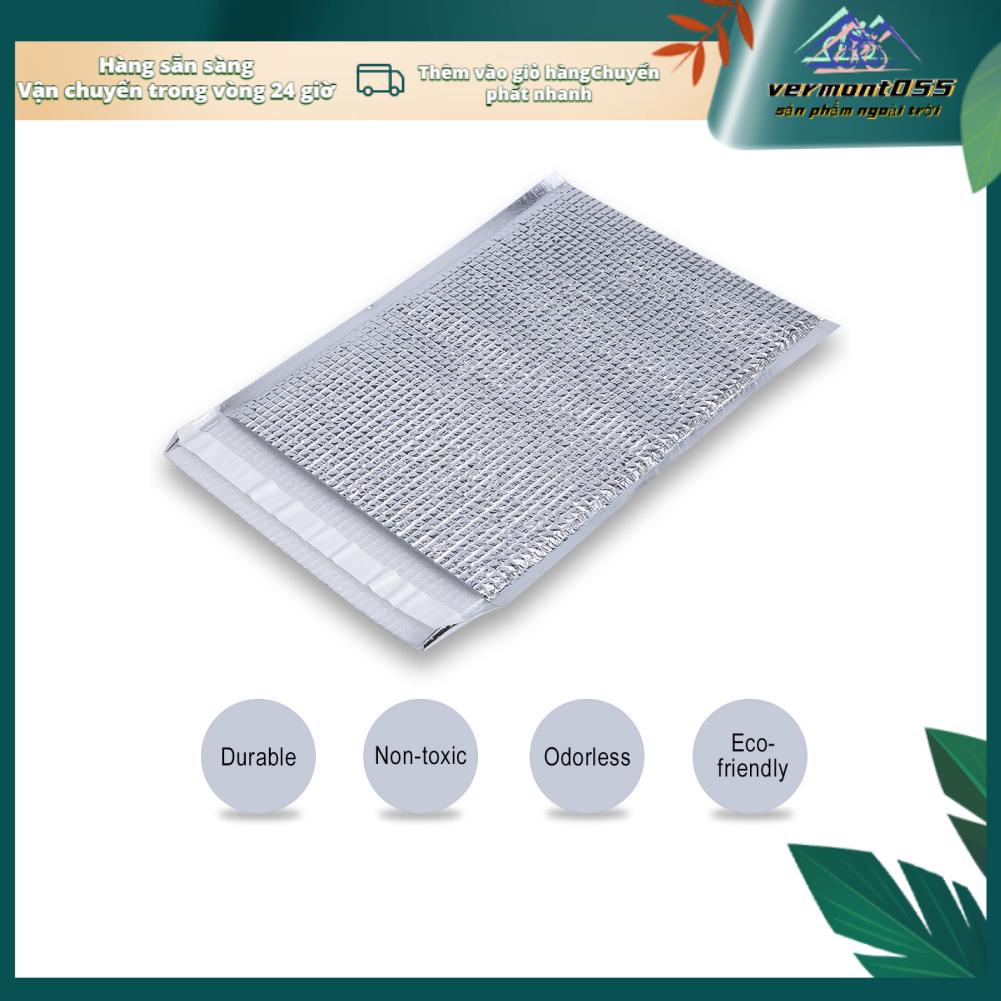 Vermont055 4 Types 10pcs/set Disposable Aluminum Foil Insulated Food Storage Bag Thermal Cooler Silver