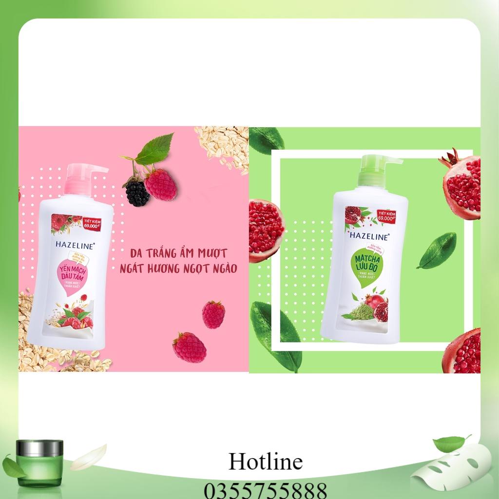 SỮA TẮM HAZELINE DƯỠNG THỂ THIÊN NHIÊN TRẮNG SÁNG DA TÚI 1KG