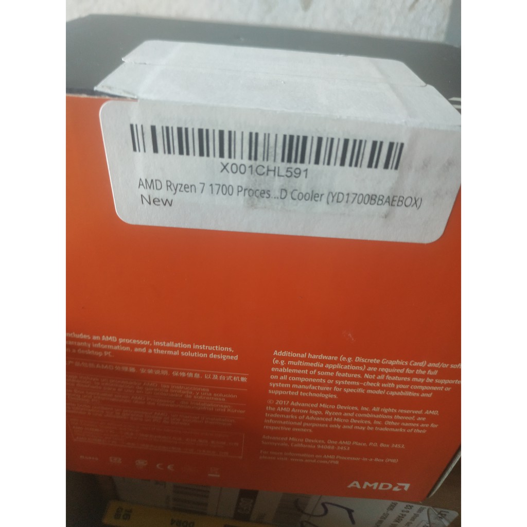 AMD RYZEN 7 1700 8-Core 3.0 GHz (3.7 GHz Turbo) Socket AM4