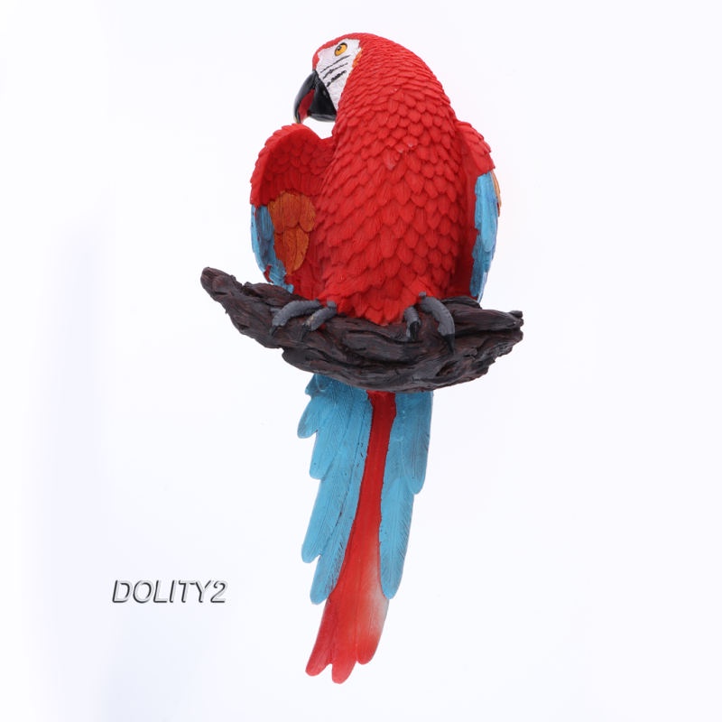 Đồ trang trí Chim Vẹt Bằng Nhựa Resin Tự Nhiên Nhiều Màu Sắc Để Bàn Trang Trí