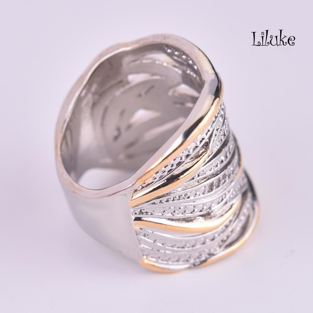 Nhẫn Hợp Kim Đính Đá Nhiều Lớp Xinh Xắn Cho Nữ