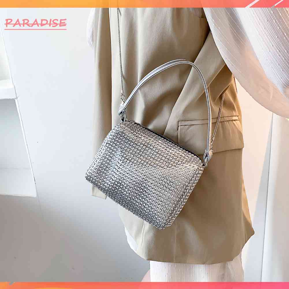 Túi Đeo Chéo Vai Đính Đá Thời Trang Sành Điệu Cho Nữ