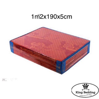 Đệm xốp pe bọc gấm Kt 1m2x1m9x5cm 3 tấm gấp gọn nhẹ cho dân văn phong và sinh viên
