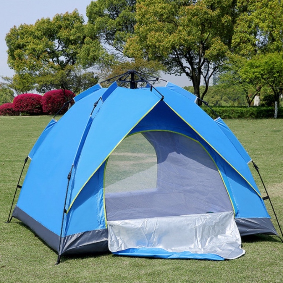 Lều dã ngoại tự bung 2 cửa size to 4 người khung chắc loại 1 đi phượt picnic dã ngoại du lịch thiên nhiên (2x2x1.45)m