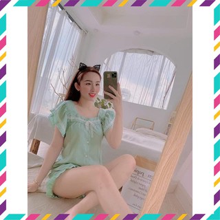 Đồ bộ nữ kate❤️đồ bộ nữ cánh tiên quần đùi chất kate thái mềm mịn thắm hút tôt