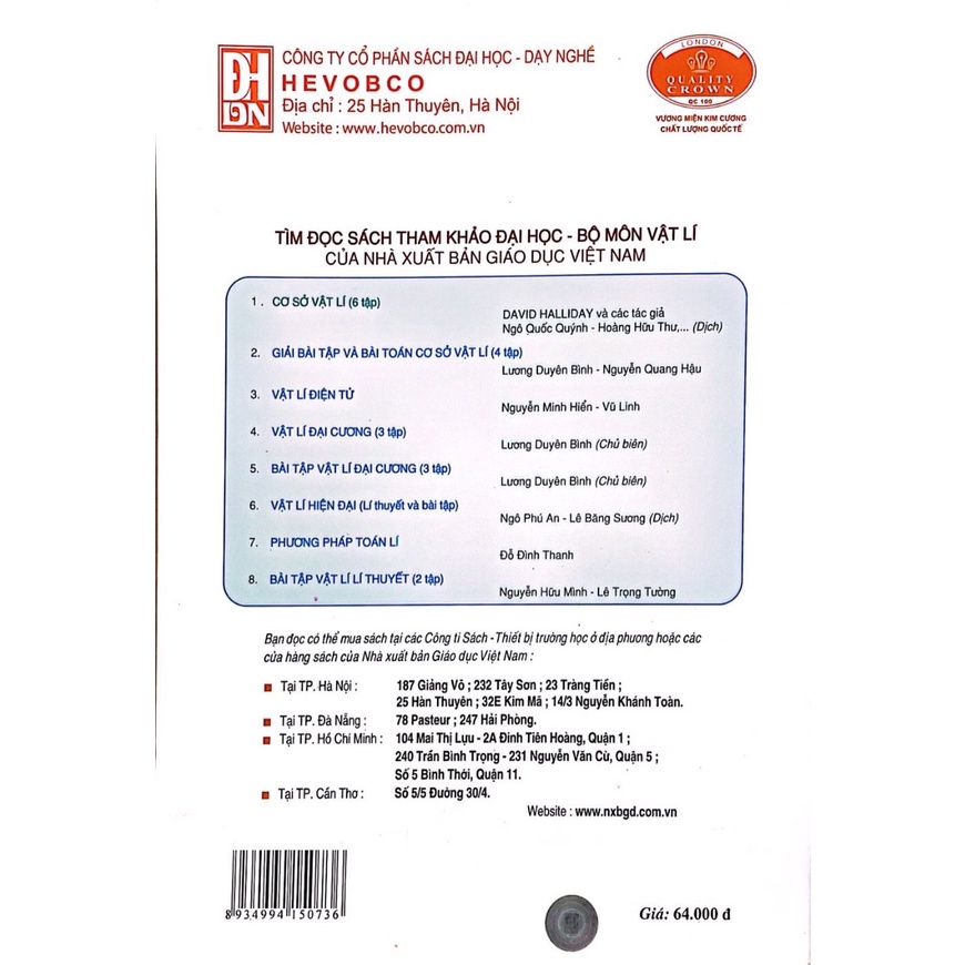 Sách - Giải Bài Tập và Bài Toán Cơ Sở Vật Lí Tập 2