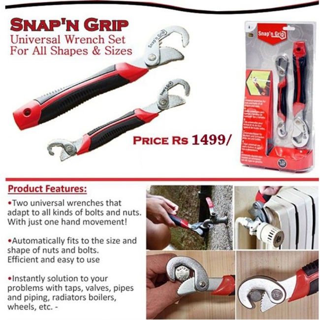 [FREESHIP] BỘ CỜ LÊ ĐA NĂNG SNAP'N GRIP - MAGIC WRENCH HÀN QUỐC