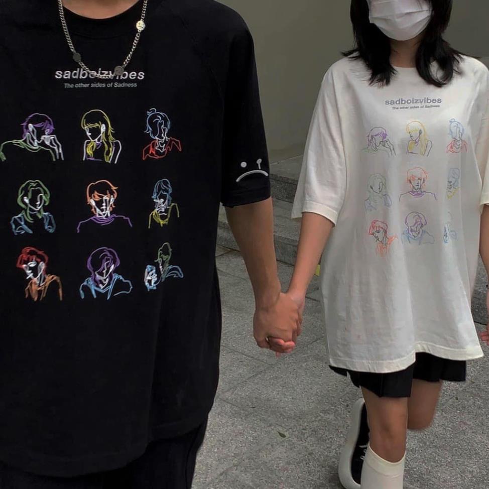 Áo Thun Tay Lỡ Sadboiz Unisex Nam Nữ - Áo Phông Ngắn Tay Ulzzang Form Rộng Chất Thun New