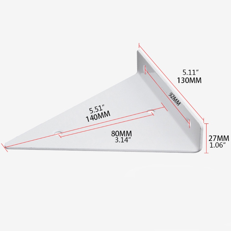 Set 2 Giá Đỡ Hình Tam Giác Dùng Để Cố Định Góc Cực Dày