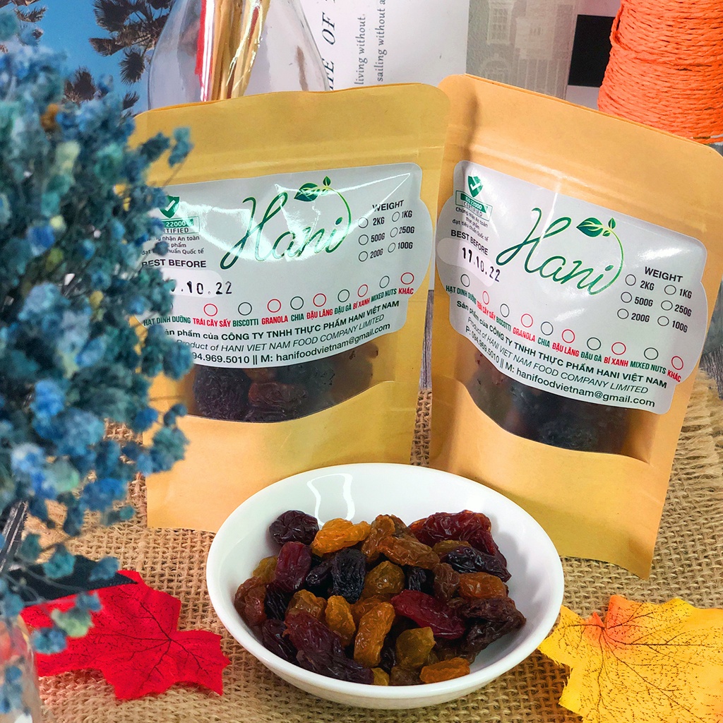 (Quà tặng) Nho khô Mỹ bổ sung nhiều Vitamin Đẹp da, căng mịn  HANI FOOD