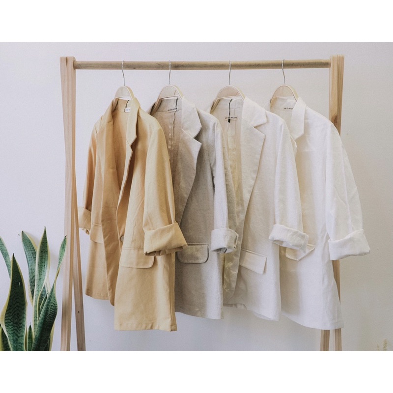 Áo BLAZER LINEN áo khoác vest Linen - Nhà Của Moon | BigBuy360 - bigbuy360.vn