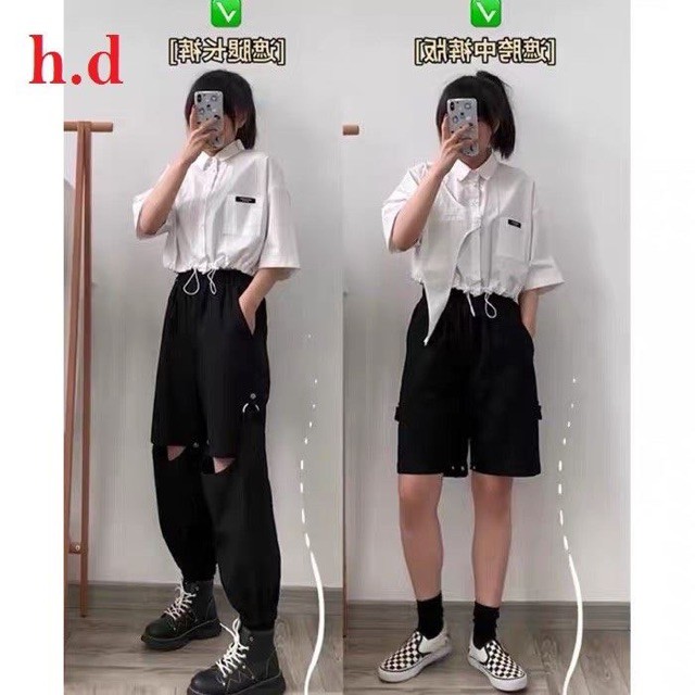 Quần Kaki hở gối HĐ12