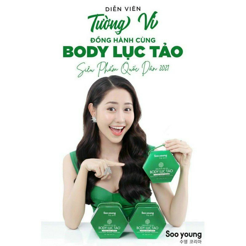 Kem dưỡng trắng da, Kem body Lục Tảo Soo Young Hàn Quốc 250g