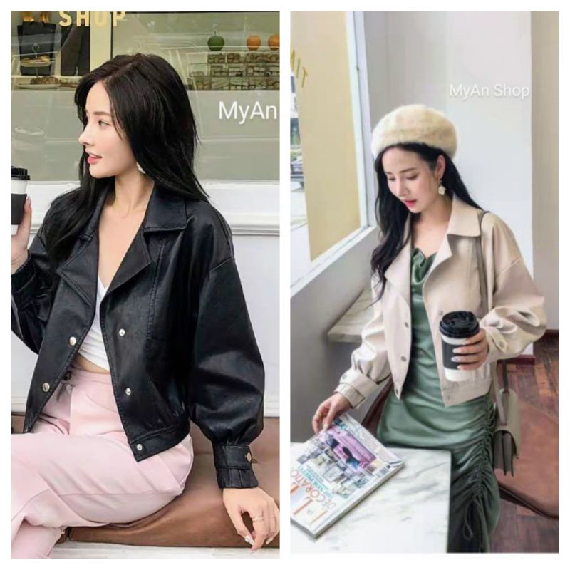 🌈 ÁO DA BOMBER - VIDEO THẬT SHOP⭐