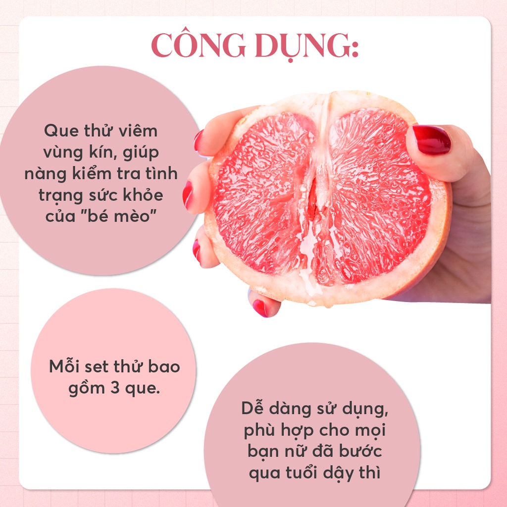 QUE KIỂM TRA ÂM ĐẠO HÀNG CHẤT LƯỢNG-QUE THỬ NHIỄM PHỤ KHOA