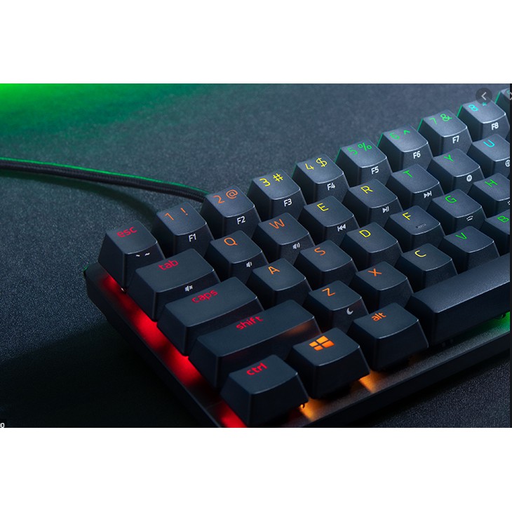 BÀN PHÍM Razer Huntsman Mini 60% Optical Gaming Keyboard Clicky Purple Switch