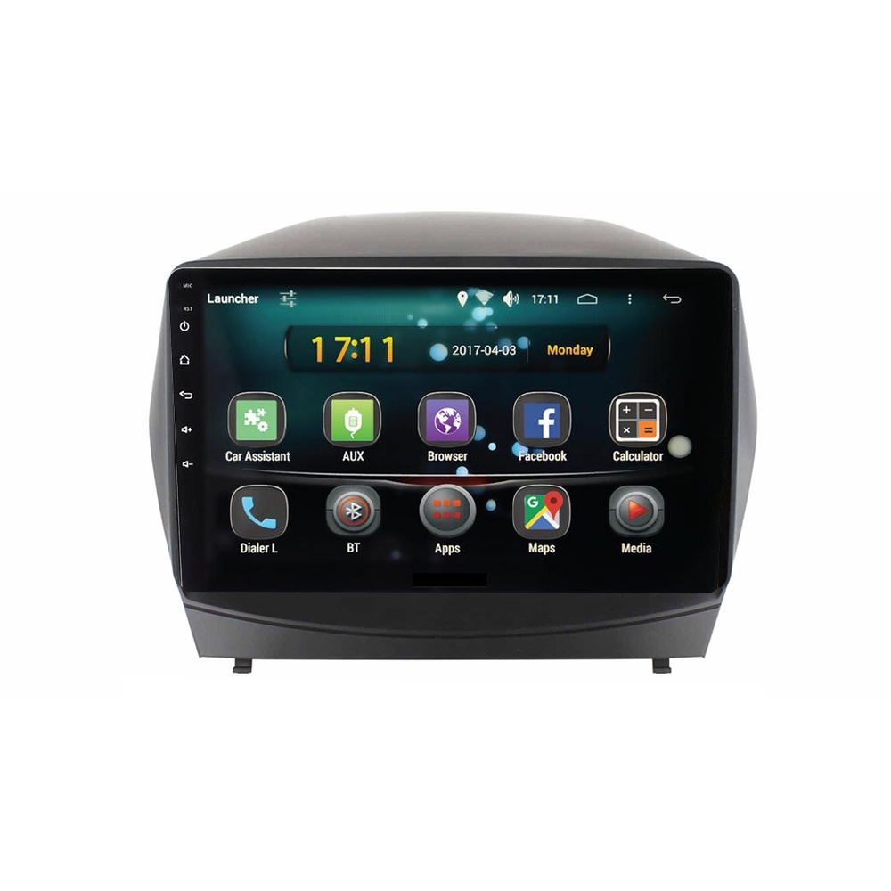 Mặt dưỡng kèm dây nguồn zin lắp màn hình android cho xe HUYNDAI TUCSON 2010-2014