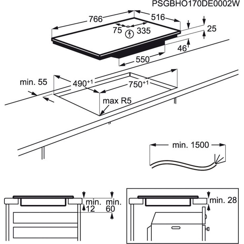 Bếp từ AEG IKB84431XB 4 vùng