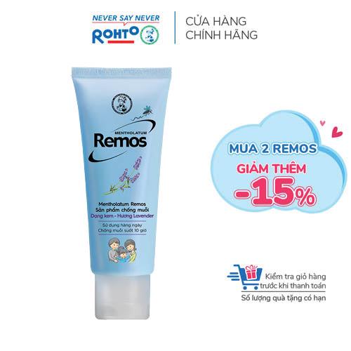 [Mã FMCGMALL -8% đơn 250K] Kem chống muỗi Remos Hương Lavender 70g