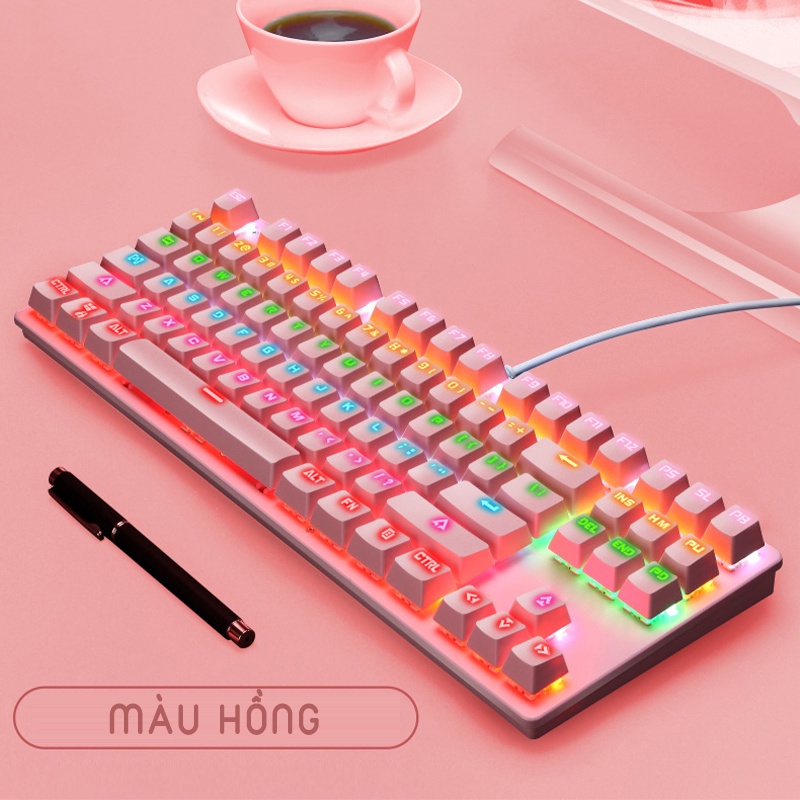 GIÁ SIÊU RẺ Bàn phím cơ K550 gaming đèn LED nhiều chế độ cực đỉnh blueswitch chất lượng chính hãng