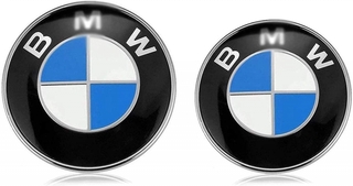 Set 2 logo 82mm + 74mm thay thế cho bmw e30 e36 e46 e34 e39 e60 e65 e38 x3 x5 x6 3 4 5 6 7 8